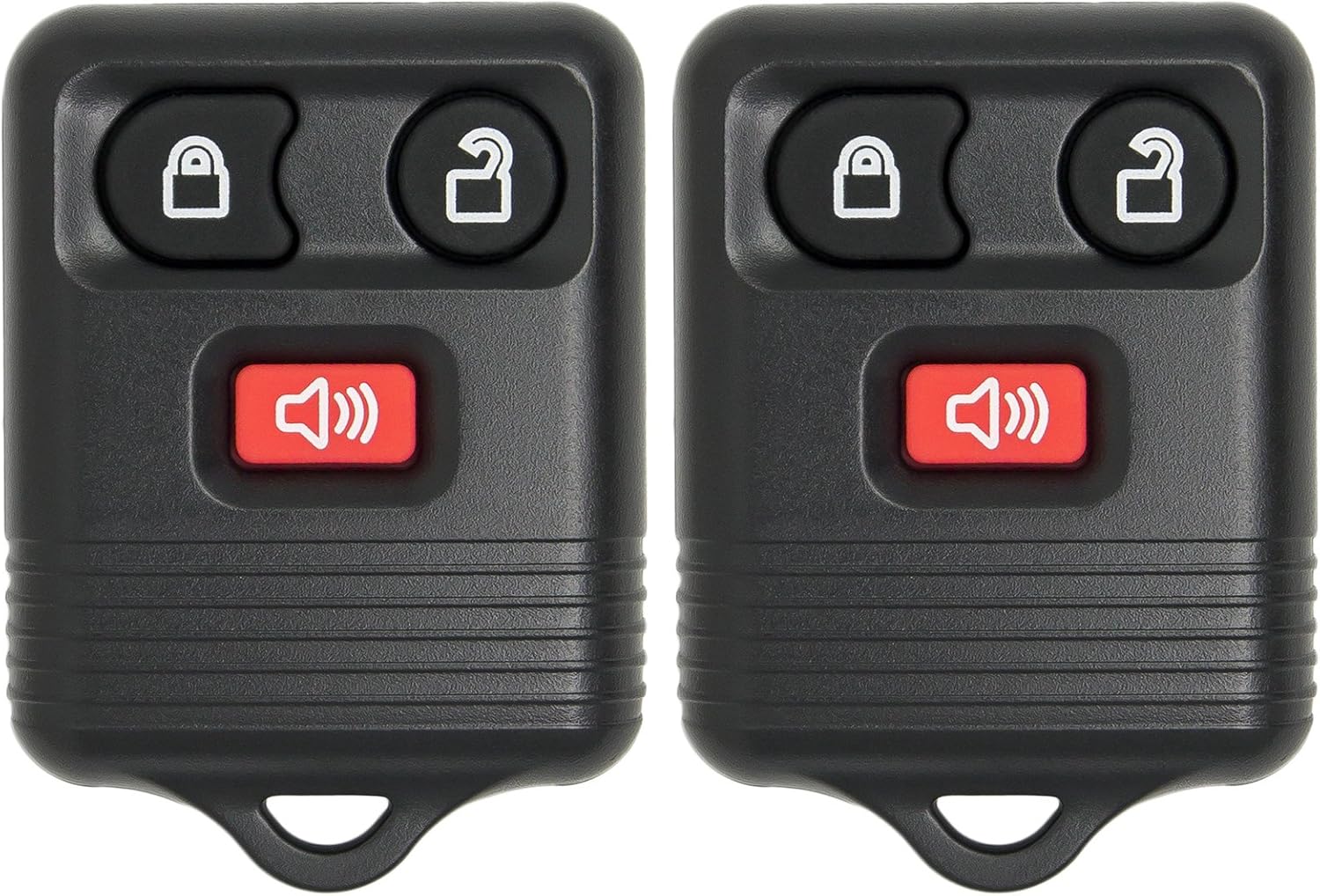 2 PACK Keyless2Go Keyless Entry Car Key Fob Replacement for Vehicles