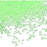uxcell 10000Pcs Wedding Table Scatter Confetti Fake Crystals Acrylic Diamonds Rhinestones Vase Fillers Gems for Crafts,Table Centerpiece Decor, Bridal Shower Party (Light Green, 3mm)