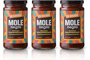Ya Oaxaca - Mole Sauce - Negro - Medium Spice Flavor - Blend of Smoked & Dried Chiles, Spices, & Chocolate - Vegan, Non-GMO, Gluten Free - Great in Enchiladas, Tacos, Nachos, Tortillas - 12oz (3pk)