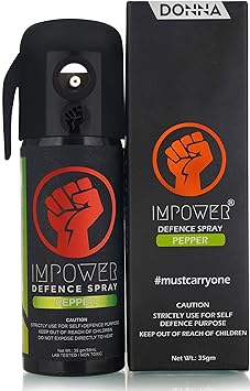 IMPOWER Self Defence Pepper Spray for Woman Safety | 55 ML