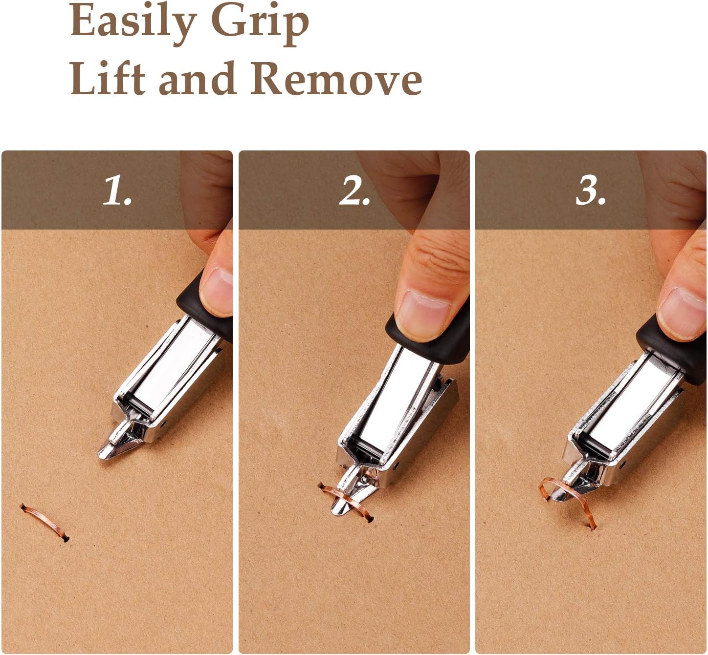MROCO 126 Staple Remover Heavy Duty Staple Removers, Staple Puller Tool 200 Sheets Strength Staple Puller Removing All Kinds of Staples for Furniture, Floor, Wooden Case, Carton, Photo Frame, Carpet : Office Products