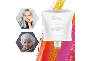 Temporary Hair Dye for Dark & Light Hair, Comblor White Hair Chalk for Girls, Temporary Hair Color for Kids, Halloween Christ