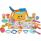 Play-Doh Picnic Shapes Starter Set, Preschool Toys for 3 Year Old Girls & Boys, Play Food, 12 Tools & 6 Modeling Compound Col
