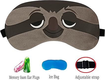 Amazon Com Cute Animal Sleep Mask By Hitos Eye Mask With Gel Pad Super Soft And Light Sleep Mask With Adjustable Strap For Insomnia Sleep And Shift Work Sleep For Women And