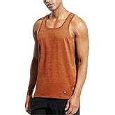 MIER Men's Sleeveless Workout Shirts Quick Dry Swim Athletic Gym Running Muscle Beach Tank Tops for Men