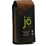NO FUN JO DECAF: 12 oz, Organic Decaf Coffee, Whole Bean, Swiss Water Process, Fair Trade Certified, Medium Dark Roast, 100% 