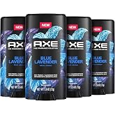 AXE Fine Fragrance Collection Deodorant Stick Blue Lavender 4 count With 48H Freshness and Odor Protection Deo Stick Infused with Lavender, Mint, and Amber Essential Oils 2.6 oz