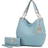MKF Collection Hobo Bag for Women & Wristlet Wallet, Vegan Leather Shoulder Bag Handbag Purse by Mia K.