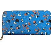 TCB Creations Cookie Cartoon Monster Character All Over Faces Women's Clutch Wallet