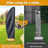 OKPOW Cantilever Parasol Cover 600D Oxford Waterproof UV Windproof 2.5m-4m view 6
