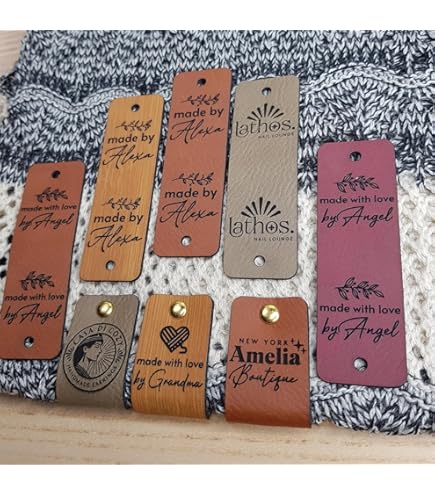 Botones De Madera Personalizados Para Manualidades, Etiquetas De Nombre Personalizadas Con Diseño "Handmade With Love", Juego De 15, Perfectos Para