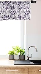 Ambesonne Floral Window Valance, Graphic Abstract