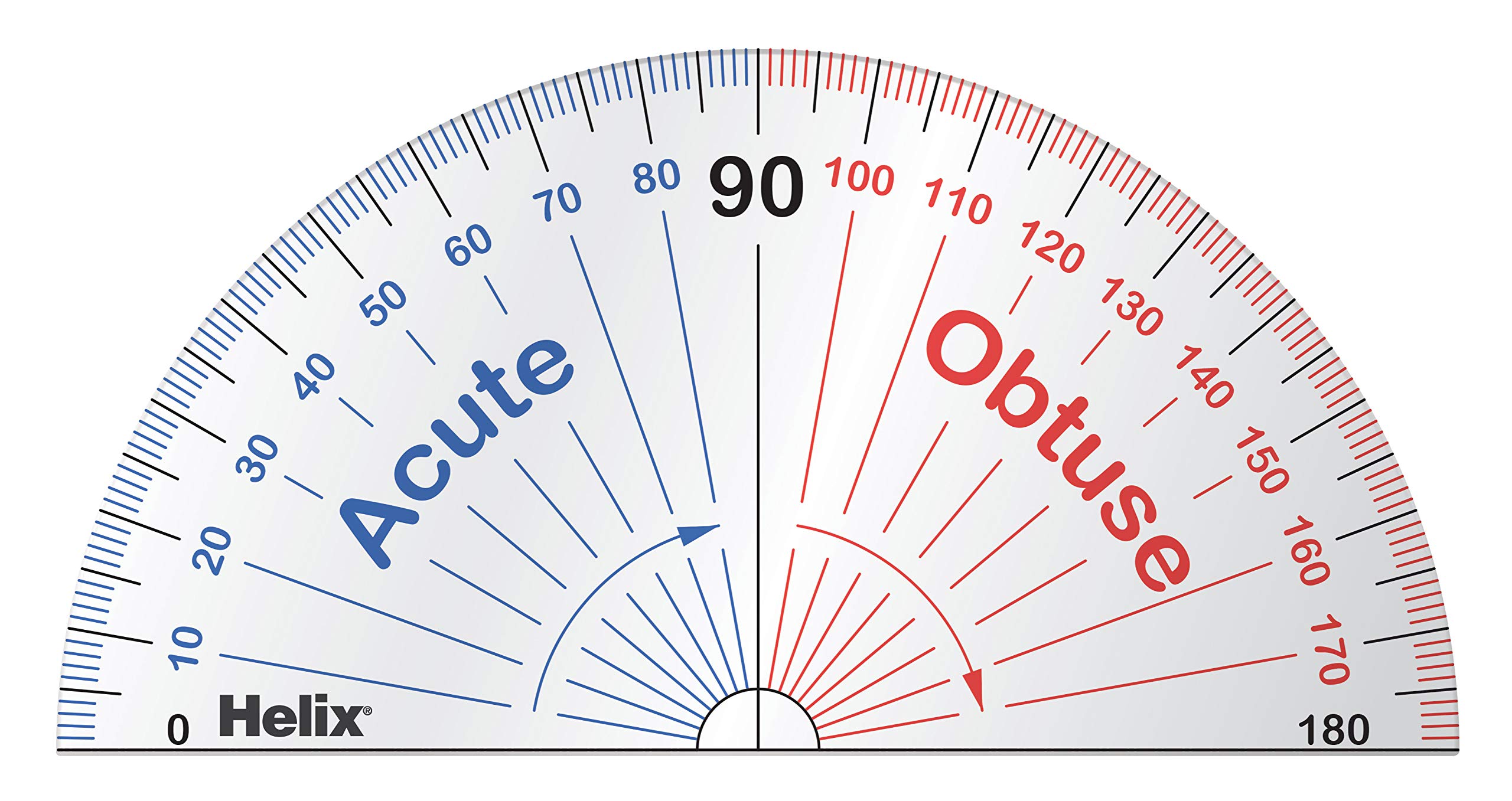 Helix Learning Protractor (Box of 25) Assorted 086801