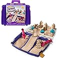 Kinetic Sand, Folding Sand Box with 2lbs Play Sand, 7 Molds & Tools, Sensory Toys for Kids Ages 3 and up