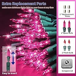 TWINGLEHOME Ultra-Bright Connects End to End Pink