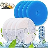 Biubiucat Cat Water Fountain Filters - 4PCS Activated Professional Removable Circle Reusable Fountain Carbon Filter Drink Fountain Filter