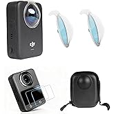 PellKing Lens Guards for DJI Osmo 360,Lens Protector with Camera Case and Screen Protector Accessories Kit for DJI Osmo 360 Panorama Camera