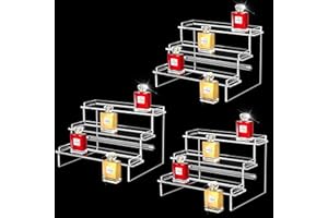 WINKINE Acrylic Display Riser Stand, 4 Tire Display Shelf for POP Figures, Risers for Display Makeup, Cosmetics, Skincare, Lotion, Perfume Organizer, Cologne Organizer for Men, Cupcake Stand