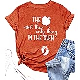 Thanksgiving Pregnancy Shirt Women Maternity Thanksgiving T-Shirt Funny Cute Graphic Tee Shirts