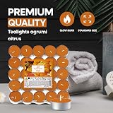 Price's Petali Citrus Scented Tealights 25 Pack 4 Hour Burn Time view 5