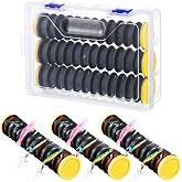 Dreyoo 3 Pcs Fishing Line Storage Organizer, Leader Holder with 12 Slots to Keep Your Lines Tangle Free, Spooler Winder, and Hook Keeper with Rigging Spools