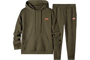 JMIERR Mens 2 Piece Jacquard Sweatsuit Outfits Hoodie Sweatshirt & Joggers Sweatpants Set Tracksuit