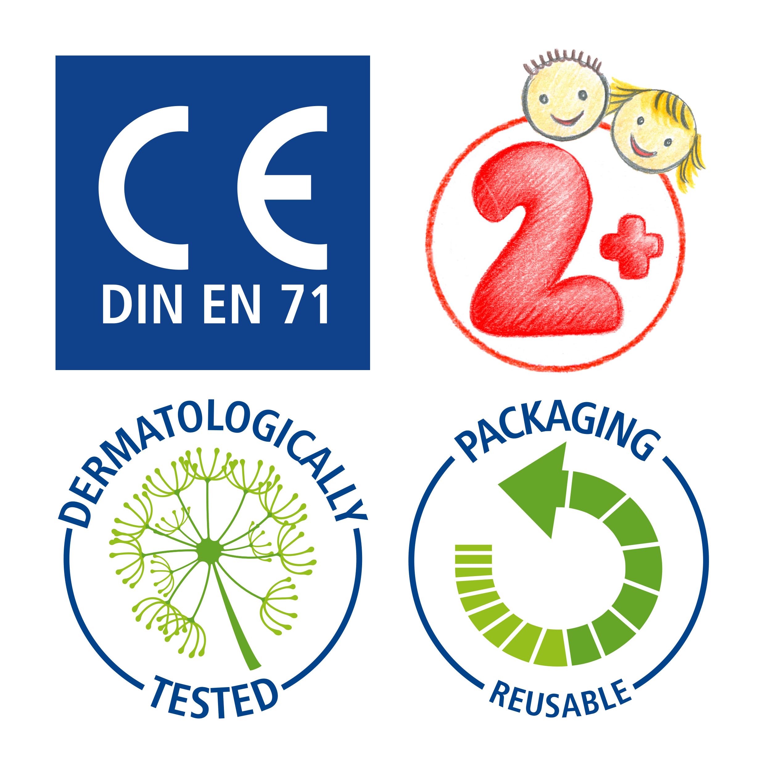 STAEDTLER Noris junior 813 Spielknete "Neon Colours", besonders weich und sauber, klebt nicht, Set mit 4 Töpfchen à 130 g, 813F SLE 7