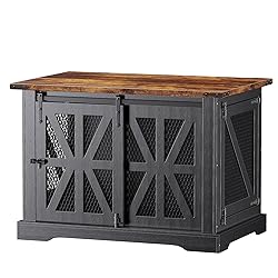 VOPEAK Farmhouse Dog Crate Furniture, Heavy Duty