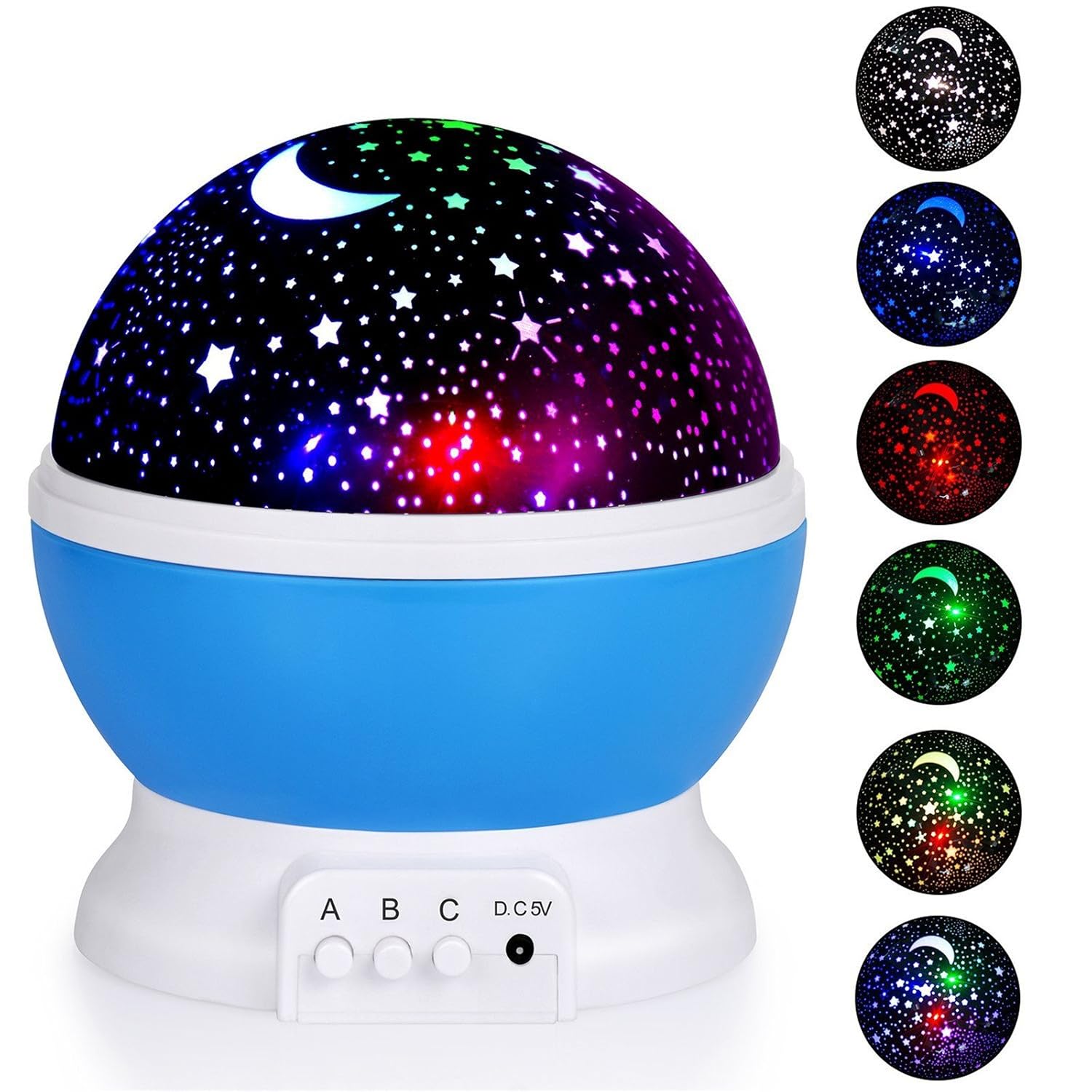 Trader Plus 360 Rotating Galaxy Night Light, Romantic