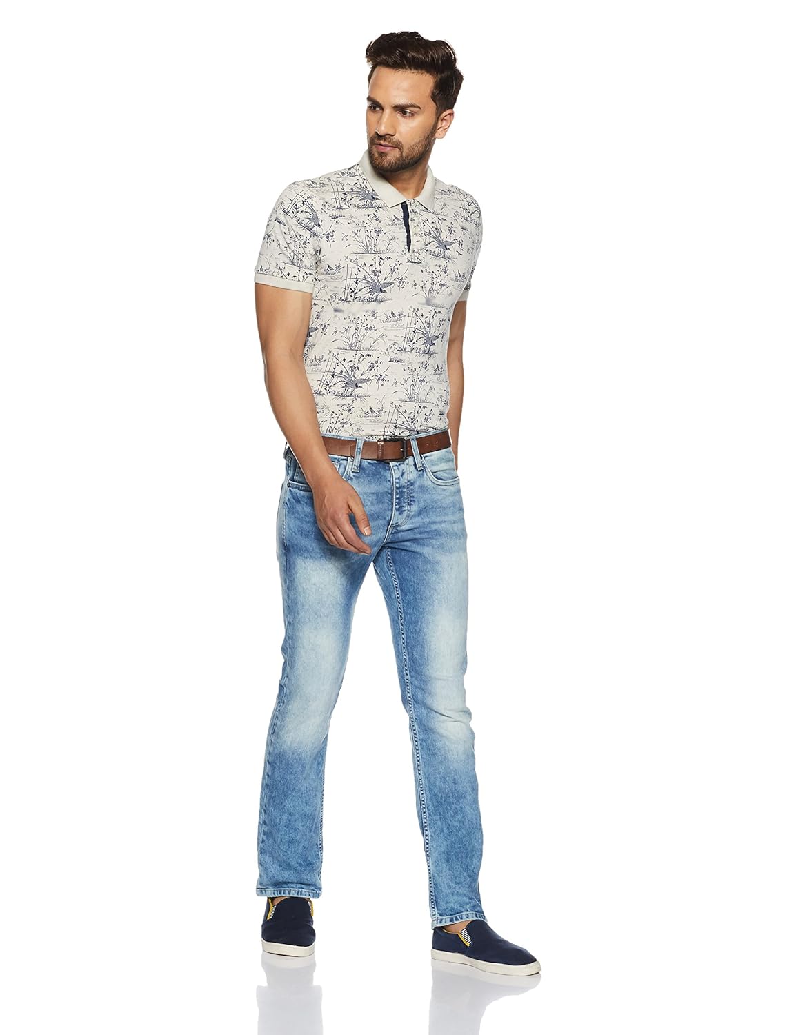 jack & jones men's clark straight fit jeans