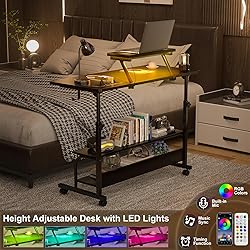 Height Adjustable Standing Desk with Power Outlets