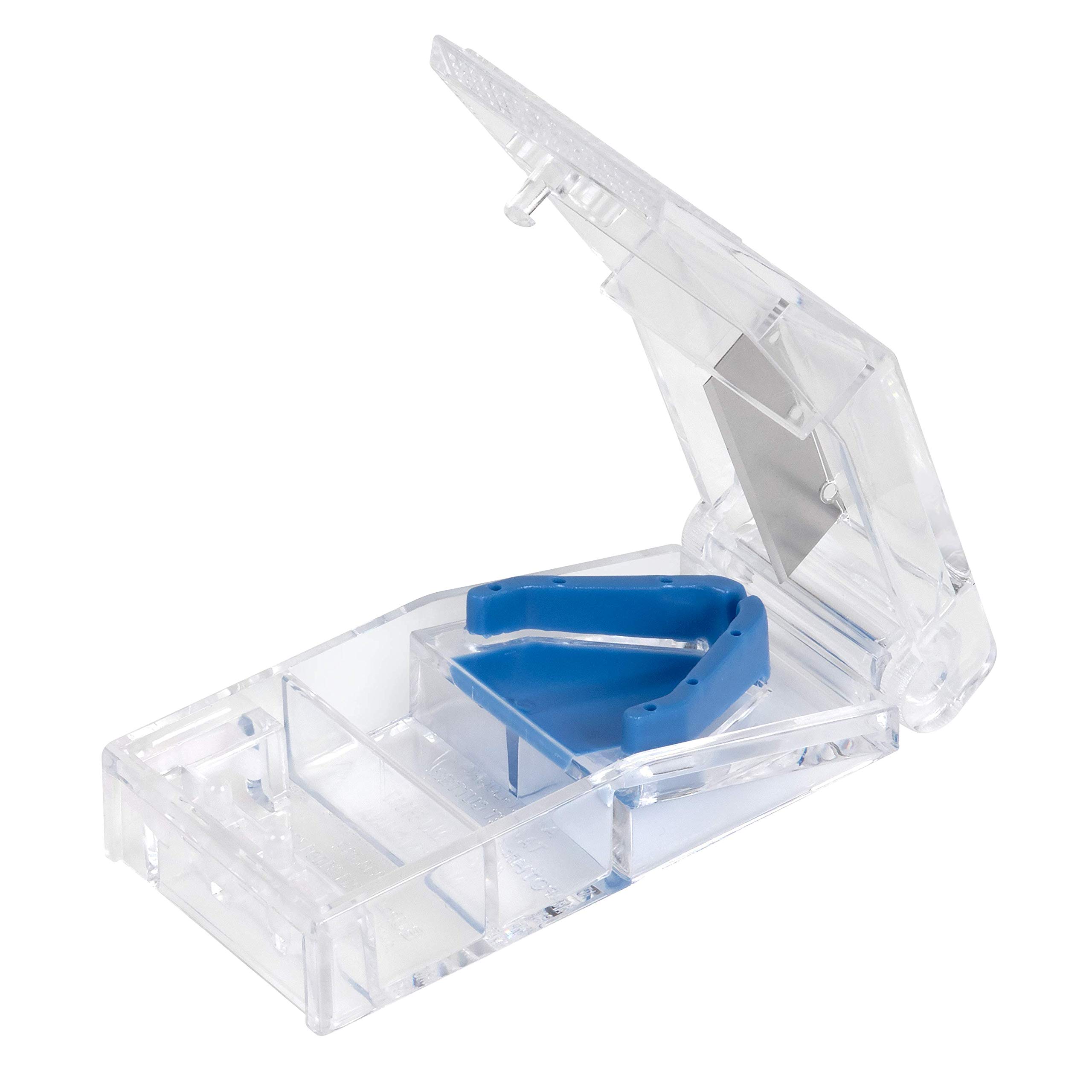 Ezy Dose Pill Cutter and Splitter with Lock, Cuts Pills, Vitamins, Tablets, Stainless Steel Blade, Travel Sized, Assorted Colors