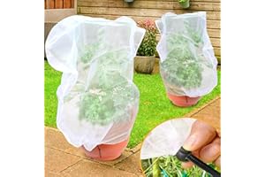YUYIUS Fruit Tree Netting, Blueberry Bush Netting Cover for Garden Protection, 4Pcs Garden Plant Netting Pest Barrier for Raised Beds for Strawberry, Tomato, Bug Mesh Net from Bird, Cicadas