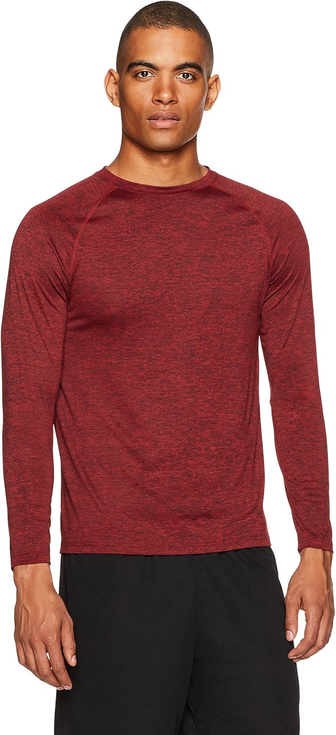  Essentials Men’s Tech Stretch Long-Sleeve T-Shirt: Clothing