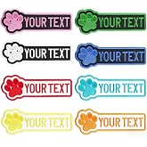 2 Pcs Custom Name Patch, Personalized Embroidered Dog Patches for Harness