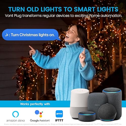 Vont Smart Plug [1 Pack] Alexa Smart Plugs, WiFi Bluetooth, No