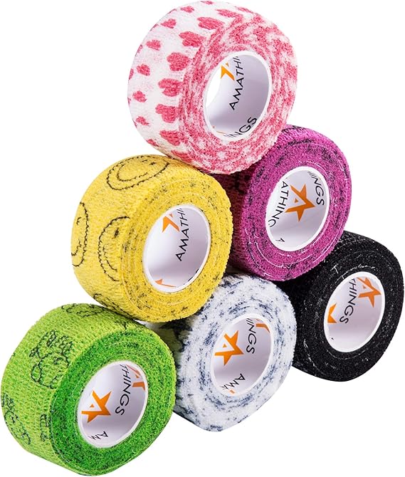 6 Piece 2.5 cm Width 4.5 Meter Length Bandage for Children cohesive