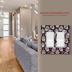 Dead Sugar Skull Double Rocker Wall Plate