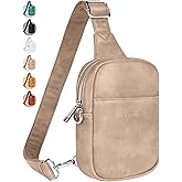 Vantamo Sling Bag for Women Adjustable Strap, RFID & Anti-Pickpocket Clip Cross Body Bags for Women, PU Leather Pack