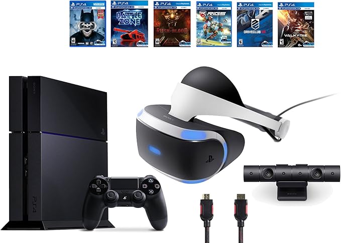Playstation Vr Bundle 9 Items Vr Headset Playstation Camera Ps4 6 Vr Game Disc Psvr Until Dawn Rush Of Blood Psvr Eve Valkyrie Psvr Battlezone Batman Arkham Vr Psvr Driveclu Us Version Imported Amazon Co Uk Pc Video Games