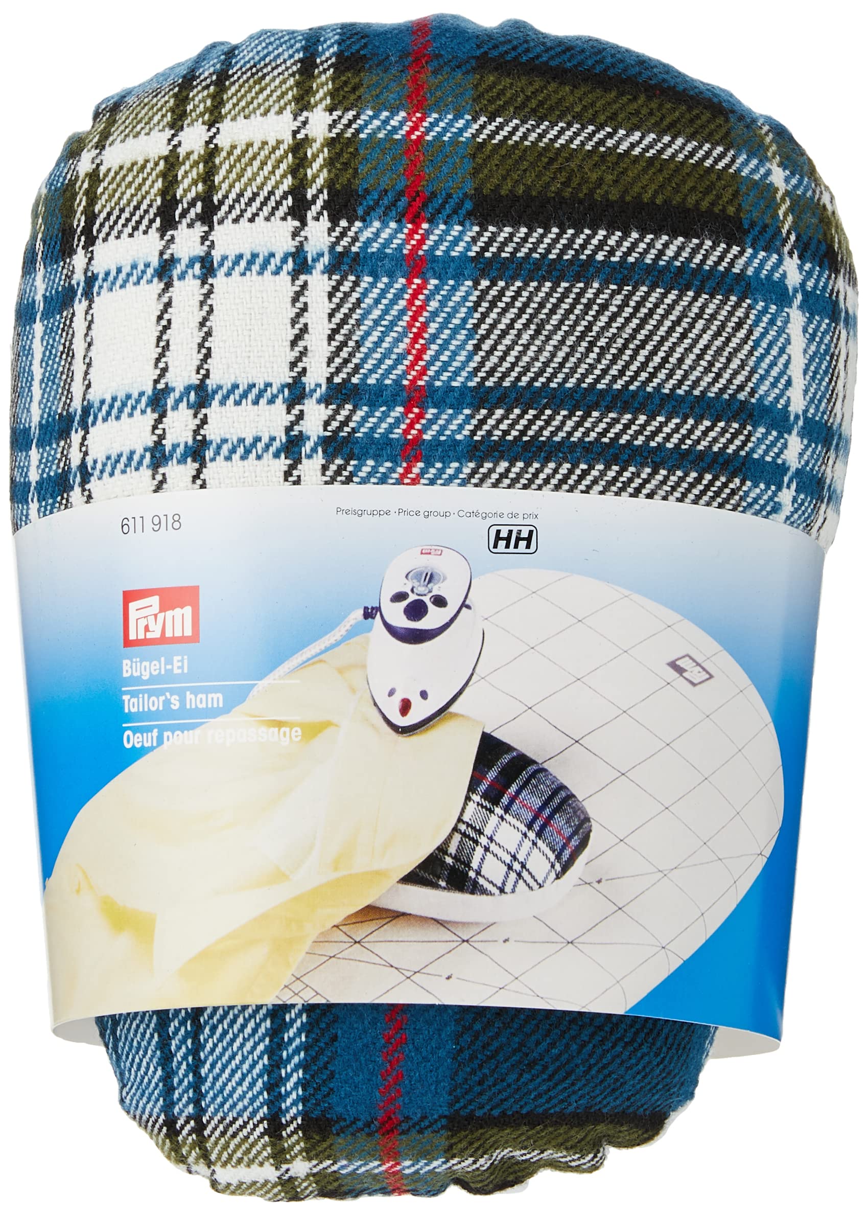 Prym Tailor's Ham for Ironing-Out Curved Seams, Polyester blend, Multi-Colour, 20 x 14 x 10 cm