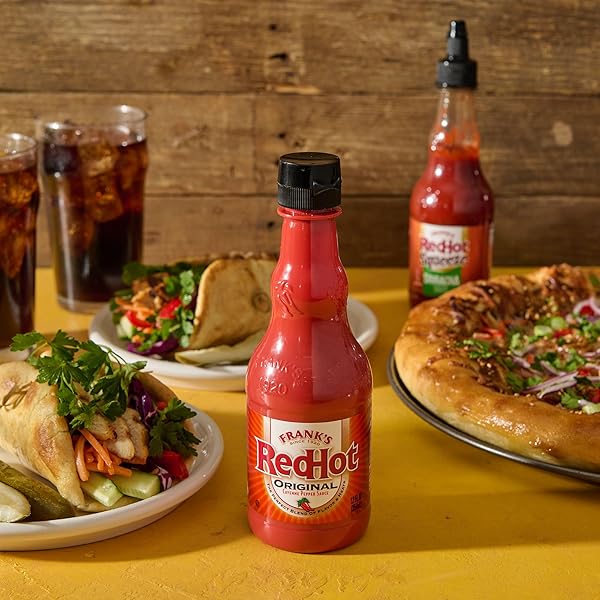 FRANK’S REDHOT ORIGINAL HOT SAUCE, PLASTIC BOTTLE, 12 FL OZ
