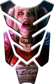 Tankpad Motorad Draht Muster Tankschutz KOMPATIBEL Polymer ,,Harley Quinn Puddin , ,