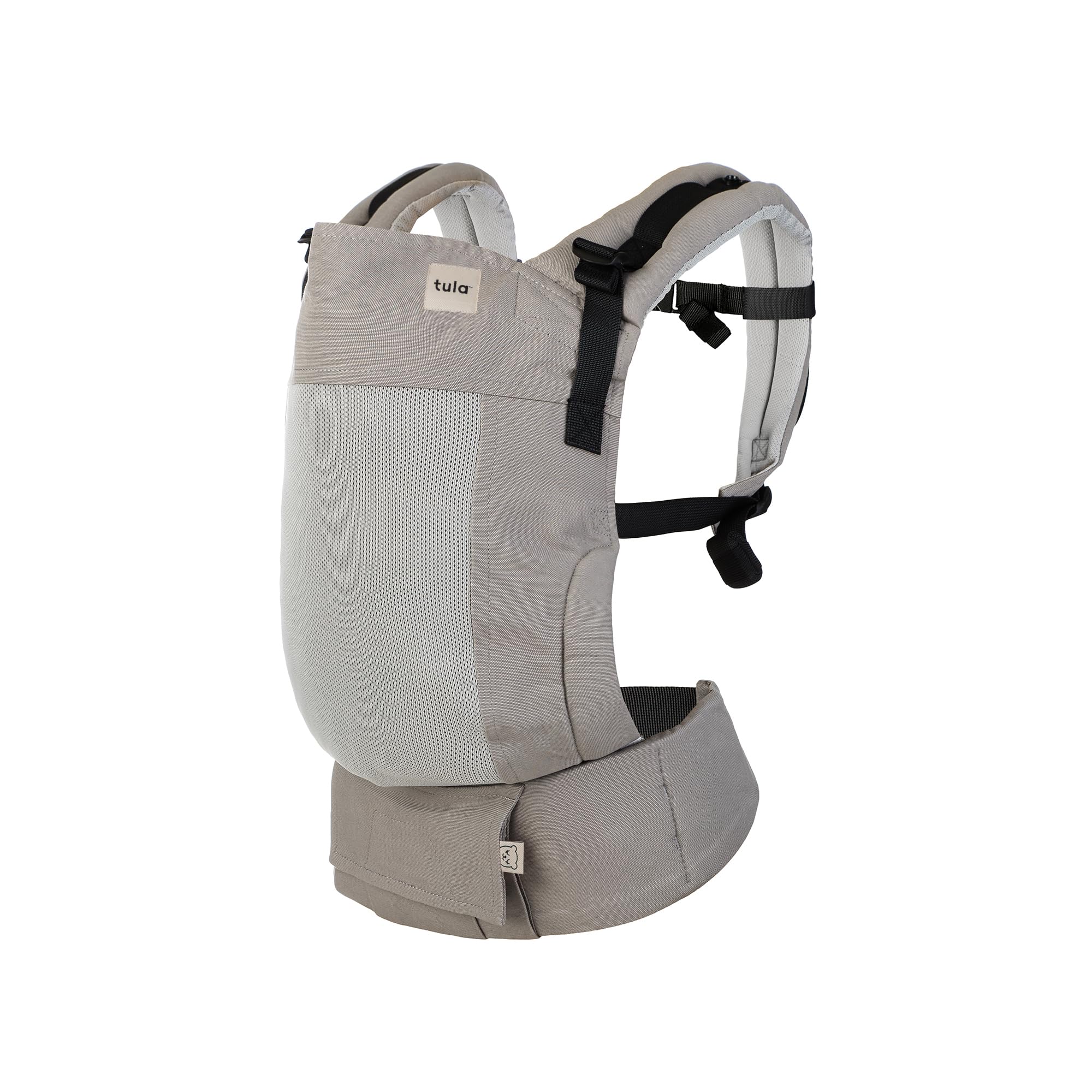Baby Tula Free-to-Grow Coast Mesh Baby Carrier 7-45 lb, Adjustable Newborn to Toddler Carrier, Ergonomic Inward Front and Back Carry, Lightweight - Coast Overcast