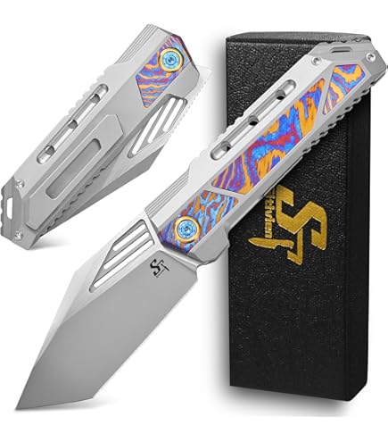 Amazon.com: Sitivien ST991 Folding Knife, M390 Pearlescent