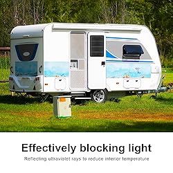 RV Door Window Shade Cover 2 Pack- Magnetic RV