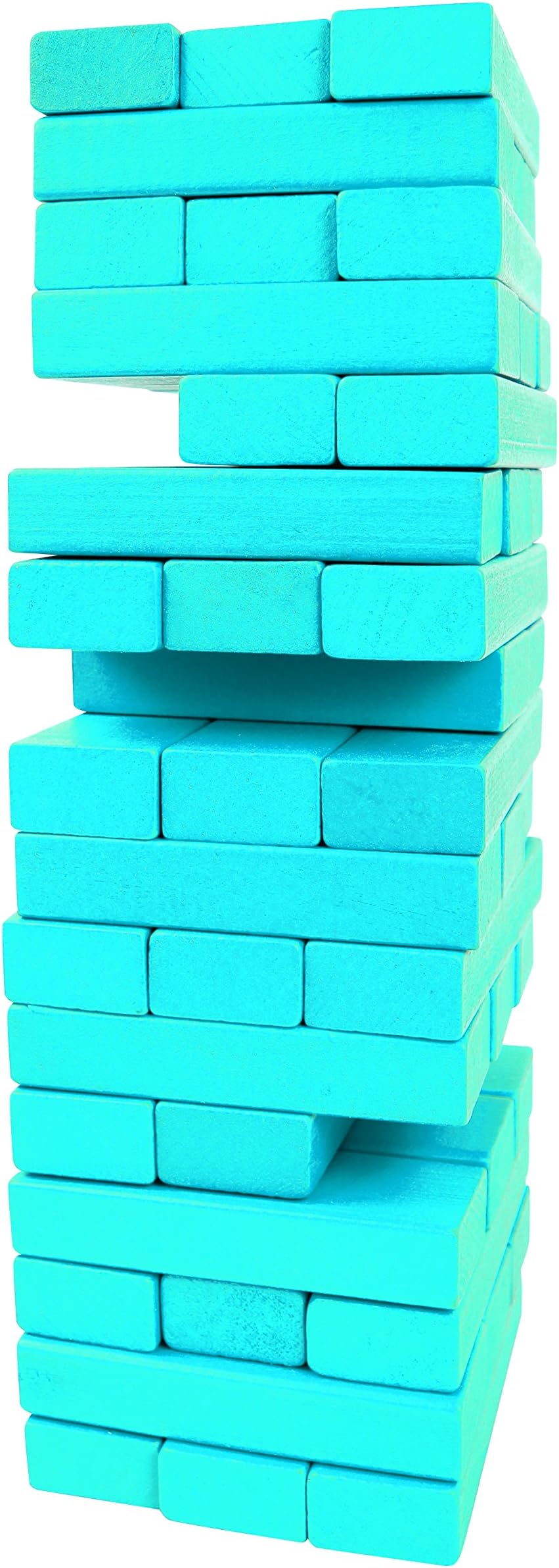 Wooden Tower Stacking Game- 48 Pcs -Blue