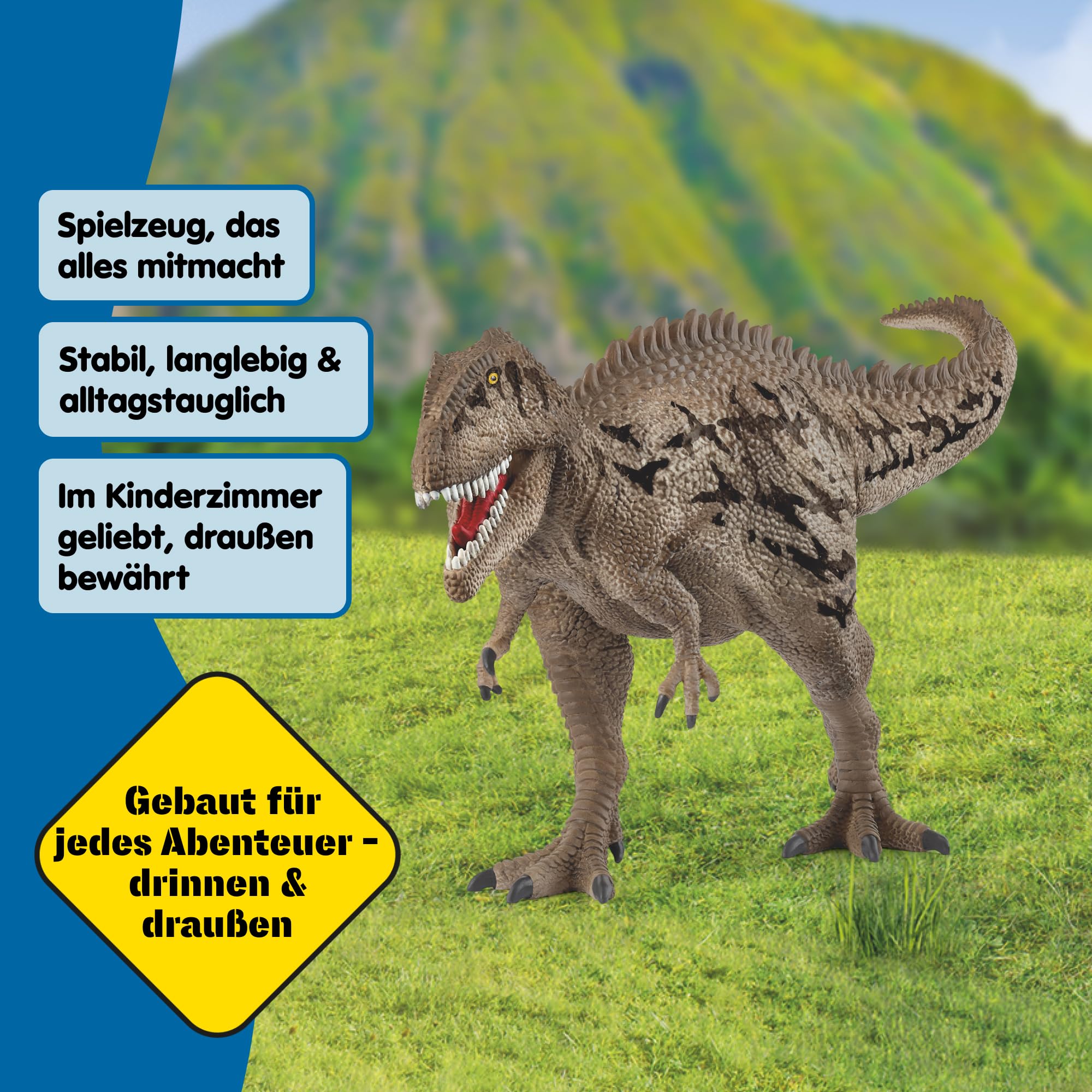 schleich Dinosaurs | Carcharodontosaurus 15048 | detailgetreuer Dino mit beweglichem Kiefer | tolles Geschenk für Mädchen und Jungen | schleich Dinosaurier Spielzeug ab 3 Jahre | 8 x 33 x 13 cm 7