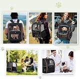 Lekesky Large Cat Carrier Backpack Expandable Pet Carrier for Dogs Cats up to view 7
