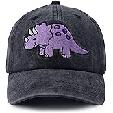 MANMESH HATT Stegosaurus Hat for Boys Girls, Cute Cotton Embroidered Dinosaur Decor Baseball Cap